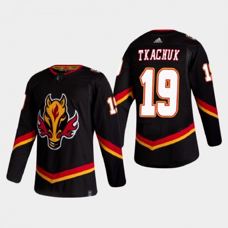 Calgary Flames Matthew Tkachuk 19 2020-21 Reverse Retro Authentic Shirt - Mannen